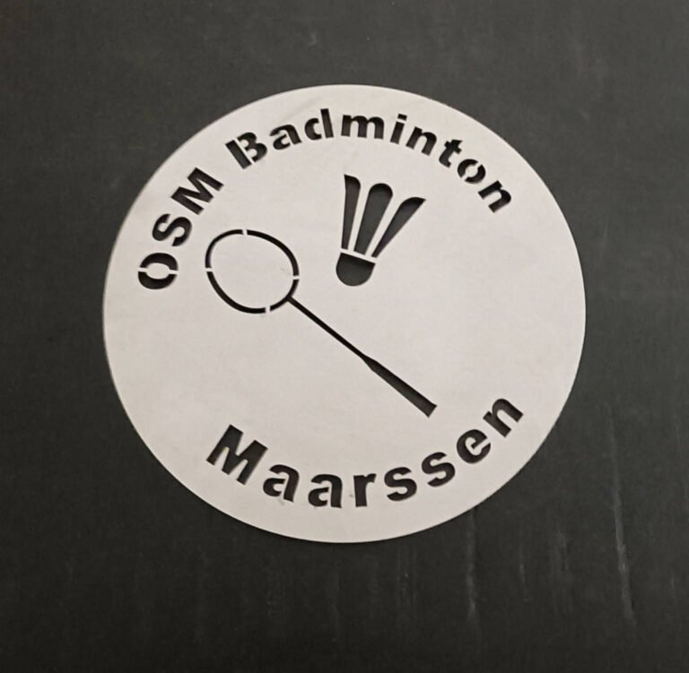Stalen logo lasersnijden