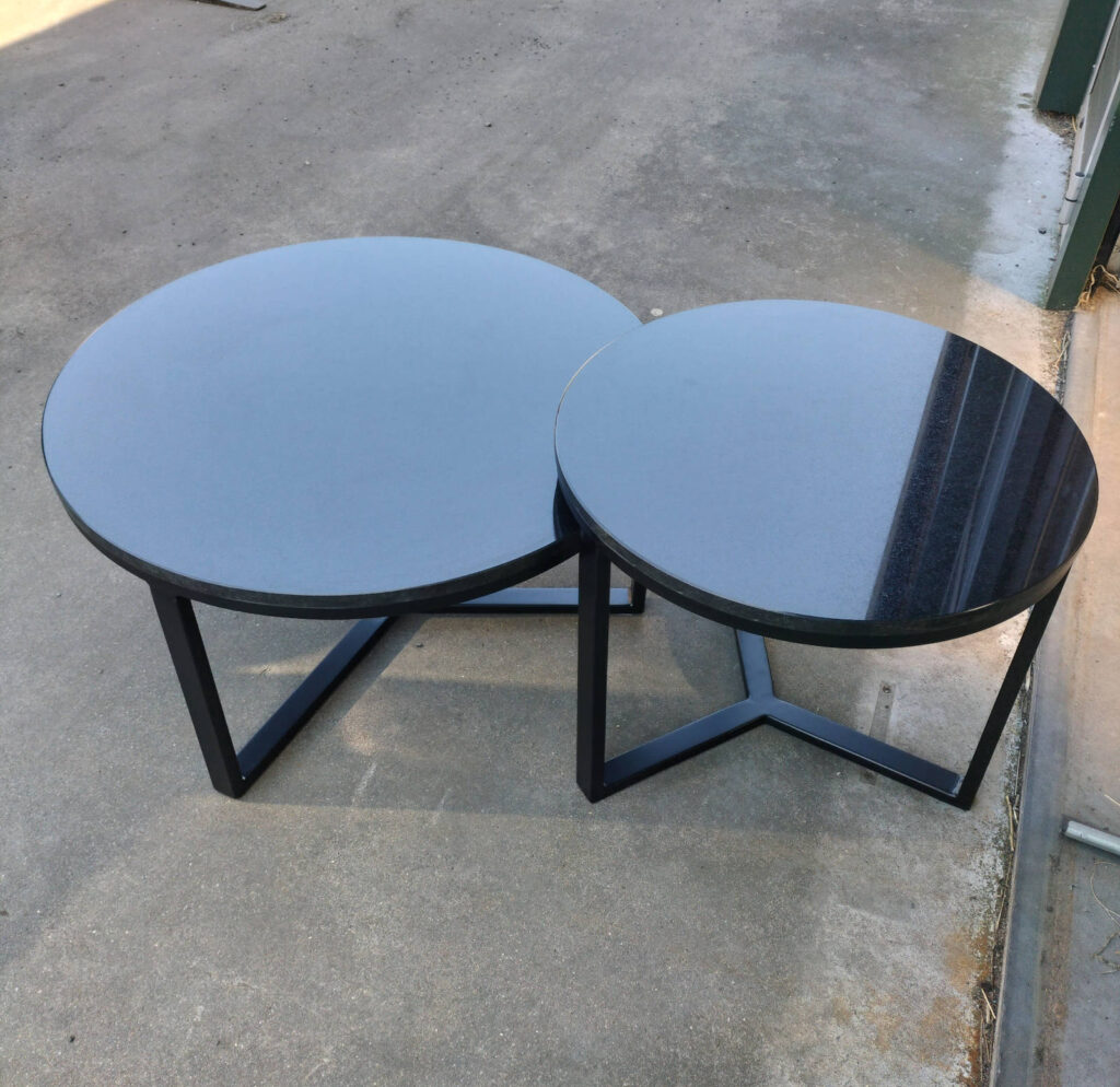 stalen-ronde-tafel-set